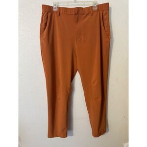 Fabletics Mens The Fundamental Pant‎ Copper Size 38x30 Athletic Golf